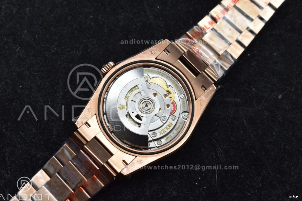 RG with Square 904L Diamond on 36 Bracelet Best Steel (Gain Silver Weight) DayDate Edition Dial President V5 QF vr3255 0310